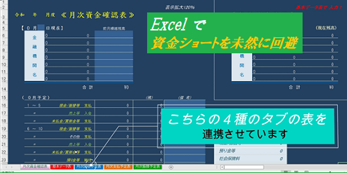 【 “Excel”で 社内いろいろ 資料作成～ ⑩  資金ショートを 未然に回避 ！】