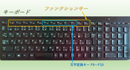 【 Windows ファンクションキー 知っていると 文字変換がすこぶる簡単！】